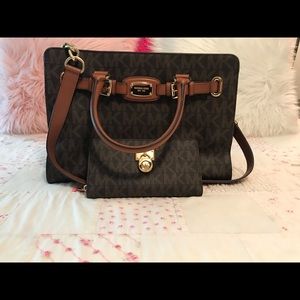 Michael Kors Hamilton bag and wallet
